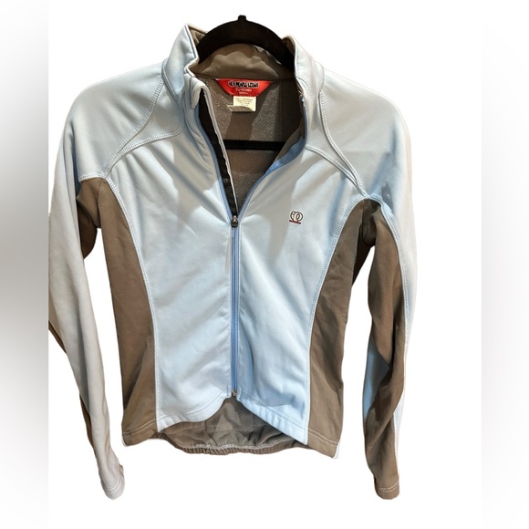 iQ Pearl Izumi Light Blue Gray Cycling Jacket Size Small - Picture 1 of 8